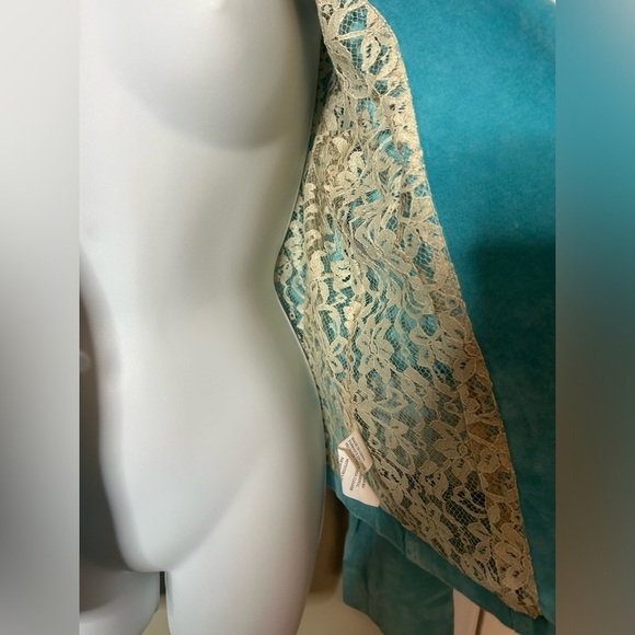 KAREN KANE Blue Suede Leather Blazer Jacket Women’s Medium - Picture 5 of 15